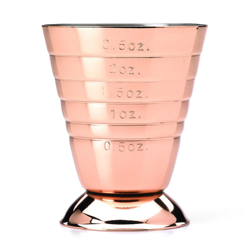 Mercer Culinary M37069CP Barfly Copper Plated Bar Measuring Cup, 2.5 oz
