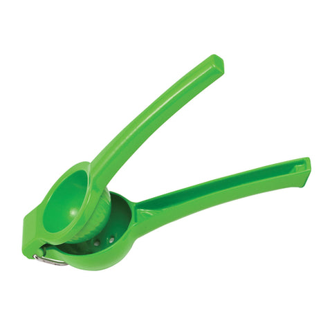Winco LS-8G 8" Handheld Lime Citrus Squeezer, Aluminum, Green