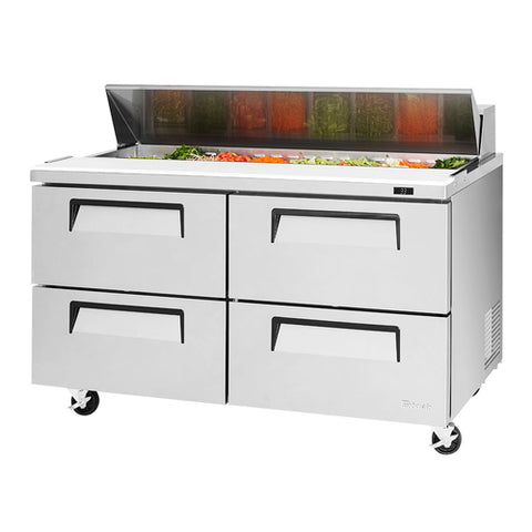 TST-60SD-D4-N Turbo Air 60" 4 Drawer Refrigerated Sandwich/Salad Prep Table-Turbo Air