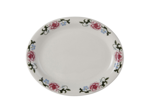 LCH-096 Tuxton China Platter, 9-3/4" x 8\" oval