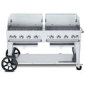 CV-MCB-60WGP-LP Crown Verity 60" Mobile Outdoor Charbroiler Includes Wind Guards, Under Shelf, LP-CROWN VERITY INC.