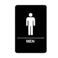 SGNB-605 Winco 6" x 9" "Men" Sign w/ Braille-WINCO