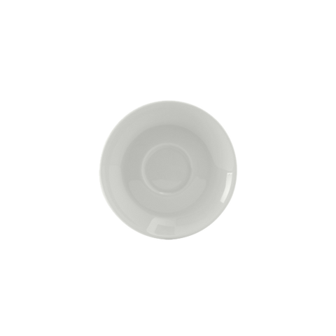 Tuxton China BPE-0451 4-5/8" Round Porcelain White Cappuccino Saucer