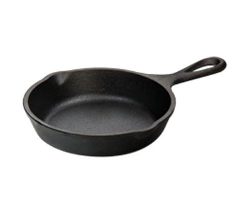 H5MS Lodge 5" Round Pre-Seasoned Heat-Treated Cast Iron Individual Serving Skillet-Lodge Manufacturing