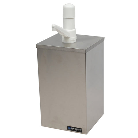 CFS Brands P9800 EZ-Chill Condiment Pump Box - Stainless Steel, 1 oz Portion