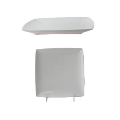 29006WT Thunder Group 6" Classic White Melamine Square Plate-Thunder Group