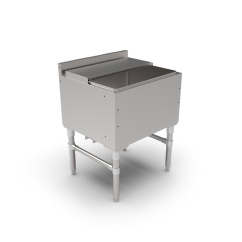 John Boos UBIB-2124-CP7-X 24" Underbar Ice Bin/Cocktail Unit with 7-Circuit Cold Plate