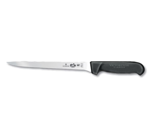 Victorinox 5.3763.20B 8 inch Flexible Narrow Boning and Fillet Knife with Black Fibrox Handle