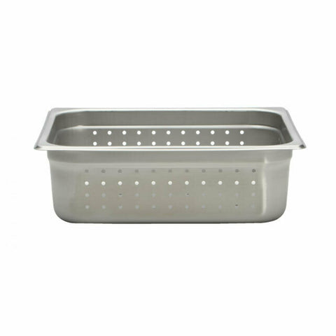 Libertyware 9124P Half Size 4-Inch Deep Perforated Anti-Jam Stainless Steel Food Pan, 23 Gauge