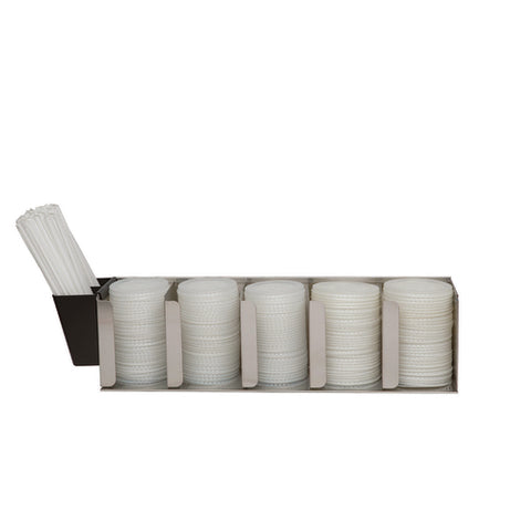 San Jamar L1022 Adjustable Lid Organizer 5 Stack - Stainless Steel