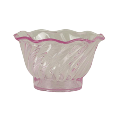 PLDS005P Thunder Group 5 Oz. Purple Tulip Dessert Dish