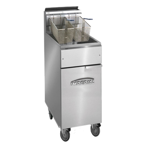 Imperial IFS-50-OP 50 lb Open Pot Natural Gas Floor Fryer