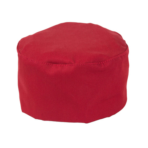 Mercer Culinary M60075RD Millennia Red Baker's Skull Cap / Pill Box Hat
