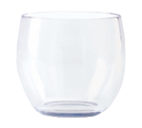 G.E.T. Enterprises SW-1460-CL 8 oz. Clear Stemless Wine Glass
