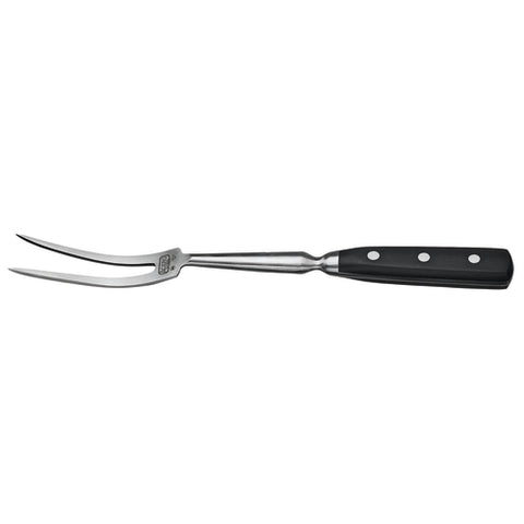Winco KFP-121 Acero 12" Curved Cook's Carving Fork, Full Tang Forged