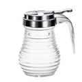 BH7 Tablecraft 6 Oz. Beehive Collection Syrup Dispenser w/ Chrome Plated Top-Tablecraft Products