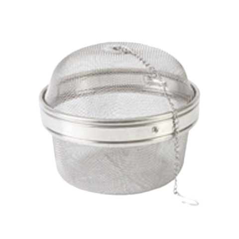Thunder Group SLTB005 4-3/8" Stainless Steel Tea Ball with Chain and Mesh Lining