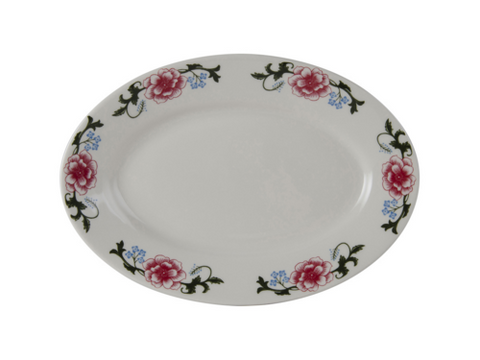 LRH-1159 Tuxton China Platter, 11-5/8" 8-1/4\" oval