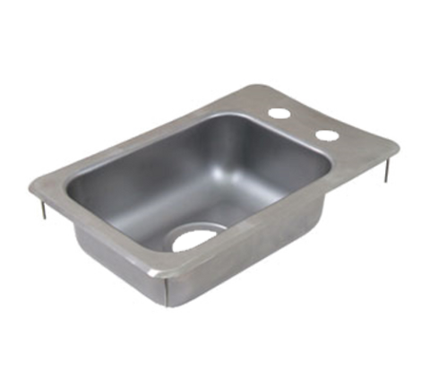 John Boos PB-DISINK101405-X Pro-Bowl 1-Compartment 10" x 14" Drop-In Sink with Drain
