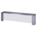 Stainless steel, Serving Shelf with acrylic protector panels EA-Duke Manufacturing