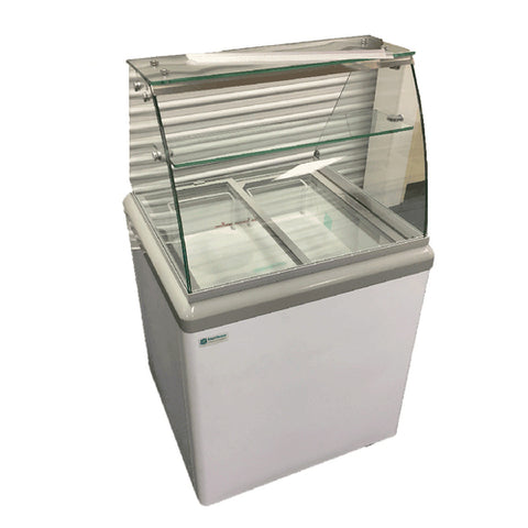 HBD-4HC Excellence 28.5" Stand Alone Ice Cream Dipping Cabinet w/ 6 Tub Capacity-EXCELLENCE
