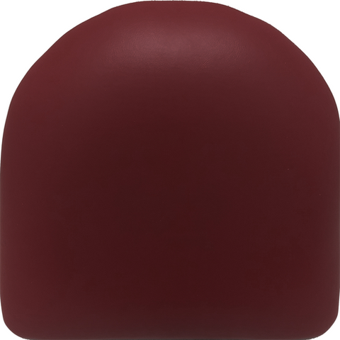 Oak Street Manufacturing SL2133-WINE Standard Bucket Barstool - Wine Vinyl with Gloss Black Square Swivel Frame