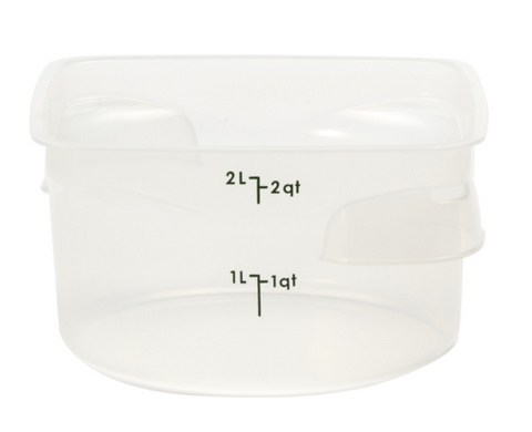 2RFSPROPP190 Cambro CamRound® FreshPro Round Food Container, 2 qt.-Cambro