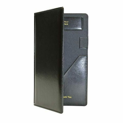 TableCraft Products 59BK Black Vinyl Guest Check Presenter / Server Book
