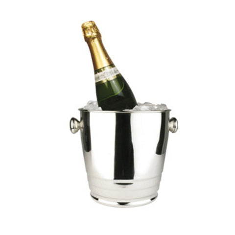 Winco WB-4HV 4-Quart Stainless Steel Mirror Finish Wine and Champagne Ice Bucket