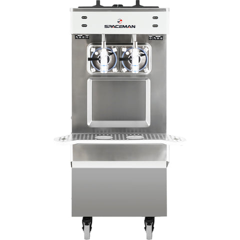 6795-C Spaceman USA Frozen Beverage Machine, Floor Standing, (2) Flavors, (2) 12.7 Qt, Gravity Fed