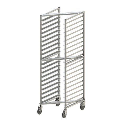 ALZK-20BK Winco Sheet Pan Rack, Nesting, 20-Tier, 3" Spacing, Aluminum, KD, NSF