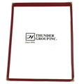 PLMENU-1MA Thunder Group 8-1/2" x 11" Maroon 1 Pocket Menu Cover-Thunder Group