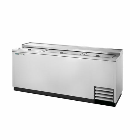 True Mfg. TD-80-30-S-HC Stainless Steel Deep Well Horizontal Bottle Cooler with Hydrocarbon Refrigerant
