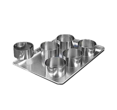American Metalcraft SR6083 8" x 3" Stainless Steel Round Cake Ring