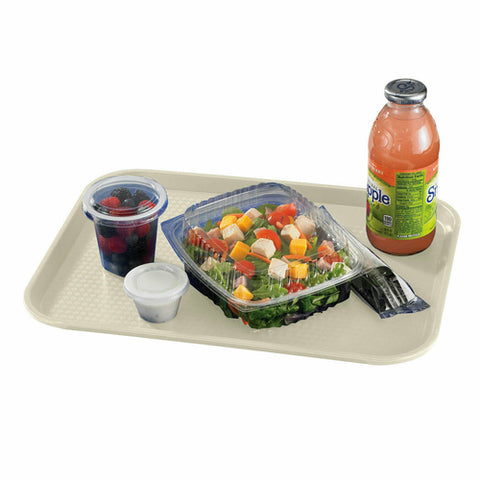 Cambro 1418FF106 14" x 18" Light Peach Fast Food Tray