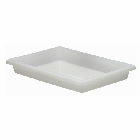Cambro 18263P148 White Poly Food Storage Box, 26" x 18" x 3.5"
