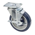 FPCST2X35 Crown Brands Universal Plate 5" Caster Set w/ Brakes-1880 Hospitality