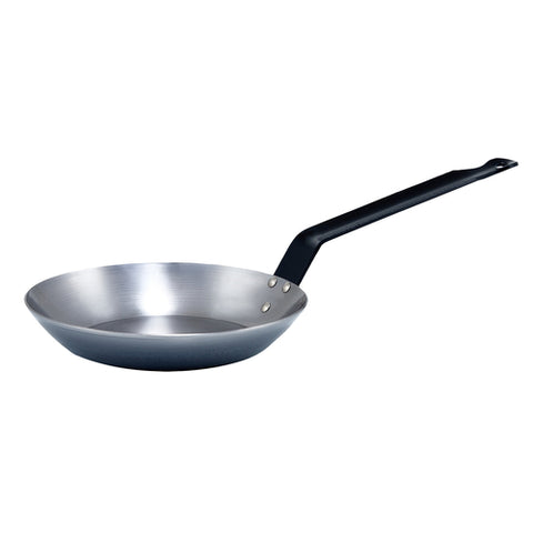 Winco CSFP-11 French Style Polished Carbon Steel Fry Pan, 10-3/8"