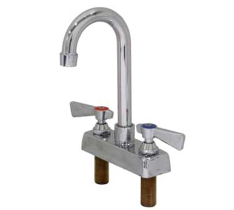 GSW USA AA-420G 4" Deck Mount No-Lead Gooseneck Faucet
