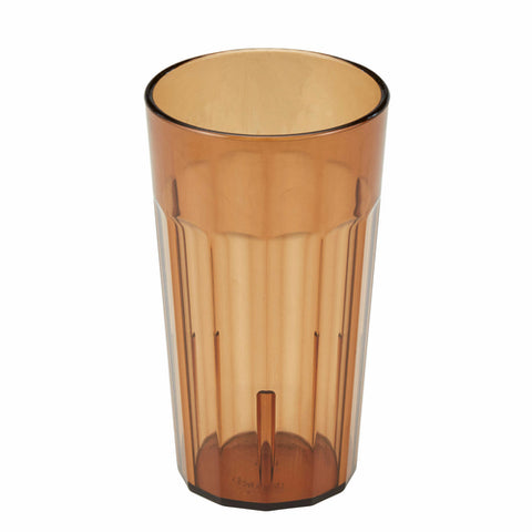 Cambro NT12153 Newport 12.6 oz. Amber Customizable SAN Plastic Tumbler