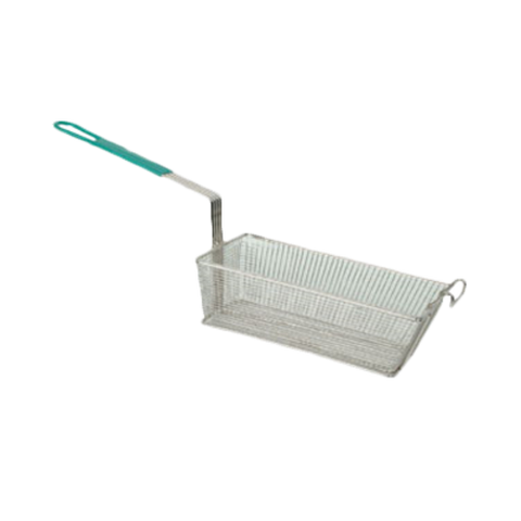 SLFB004 Thunder Group Heavy-Duty Fry Basket w/ 10" Green Handle