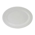 ALH-160 Tuxton 16" x 11-1/4" White Wide Rim Rolled Edge Oval China Platter-Tuxton China