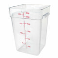 PLSFT022PC Thunder Group 22 Qt. Clear Square Food Storage Container-Thunder Group