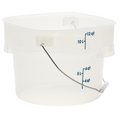 PWB12PROPP190 Cambro CamRound® FreshPro Pail with Bail, 12 qt.-Cambro