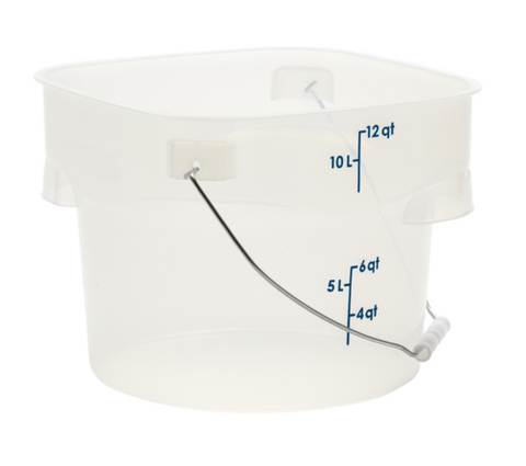 PWB12PROPP190 Cambro CamRound® FreshPro Pail with Bail, 12 qt.-Cambro
