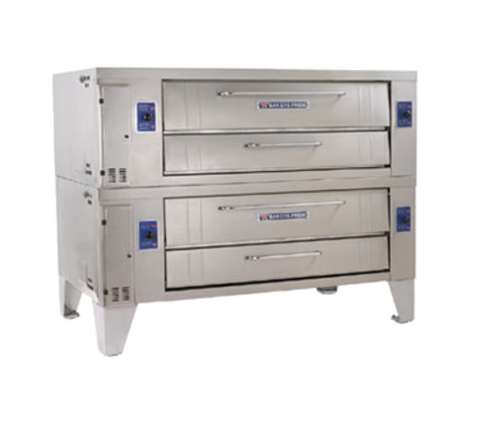 Bakers Pride Y-602 Double Deck Gas Pizza Deck Oven, 60 x 36 Deck, 240,000 BTU