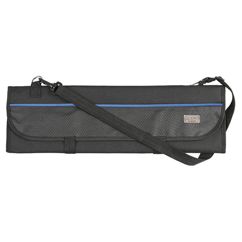 Winco KBG-8 Acero 8-Slot Black Polyester Knife Roll Bag