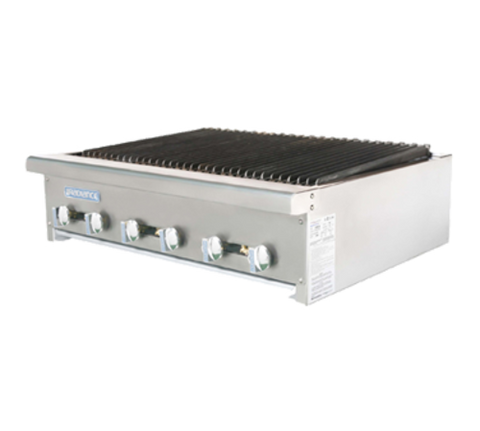 Turbo Air TARB-36 Radiance 36-inch Countertop Radiant Charbroiler, 6 Burners, 90,000 BTU
