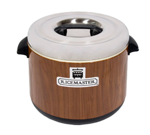 Town 56913W RiceMaster 18 qt Sushi Rice Container Warmer, Wood-Grain Exterior