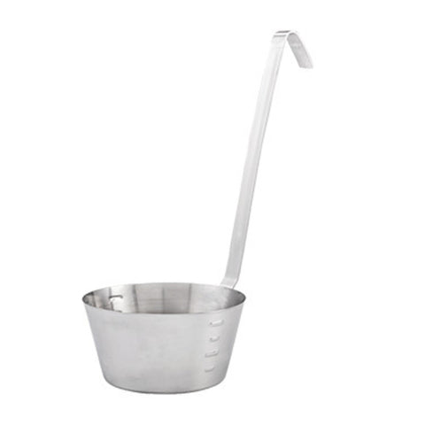 Winco SHHD-1 1 Qt Stainless Steel Hooked Handle Dipper